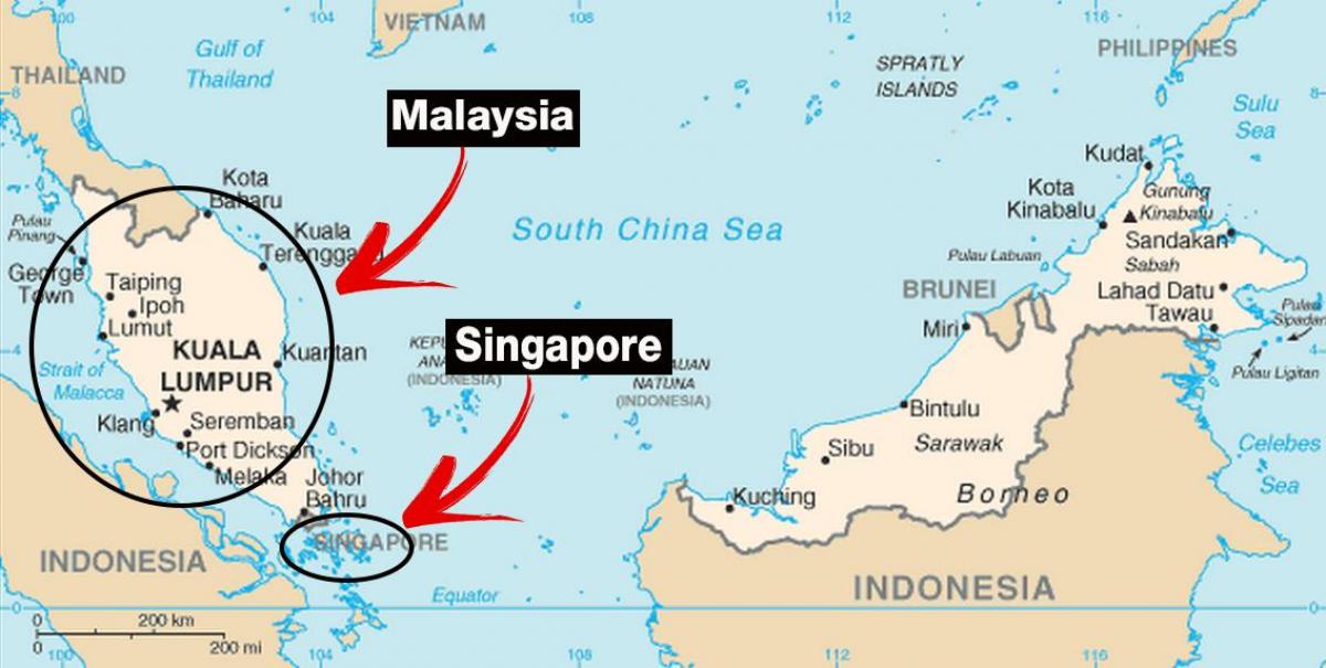 Сінгапур карта свету