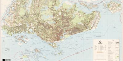 Тапаграфічная Карта Сінгапура