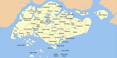 Карта Сінгапура часу