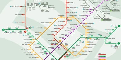 Сістэма MRT карту Сінгапура