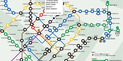 Метро Чыгуначны на карце Сінгапура