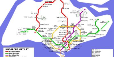 Схема метро Сінгапура