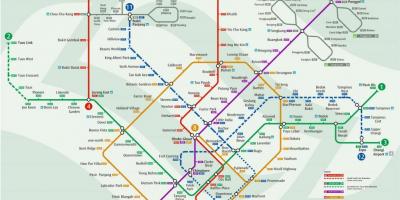 Карта метро Сінгапура