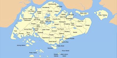 Карта Сінгапура краіне