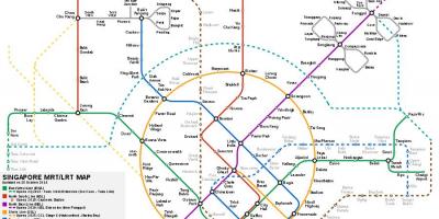Сінгапурскім сістэма MRT карту